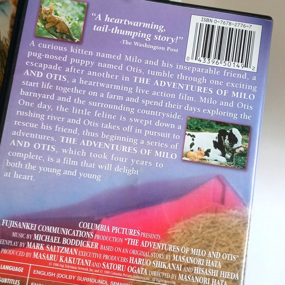 Milo & Otis & Two Brothers DVDs Bundle & 2 New Reusable Popcorn Containers - Picture 5 of 11